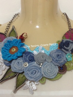 Maxi colar jeans ***