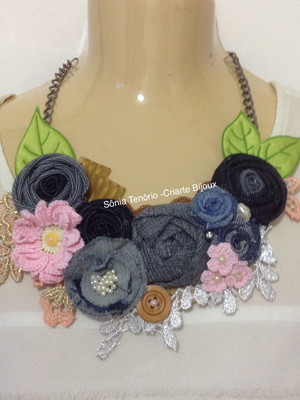 Maxi colar jeans ***