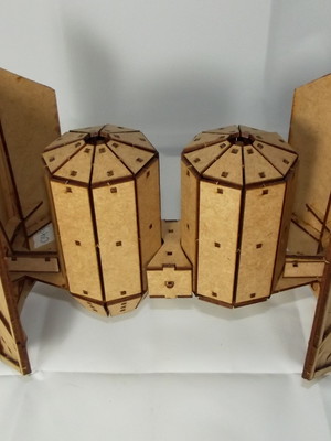 Nave star wars tie bomber em mdf