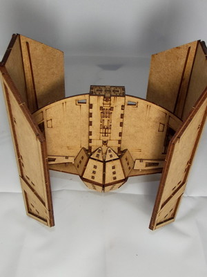 Nave star wars tie advance em mdf