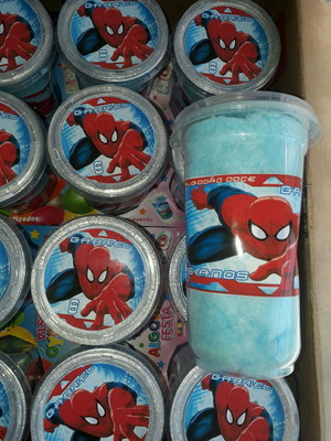 Algodão doce homem aranha