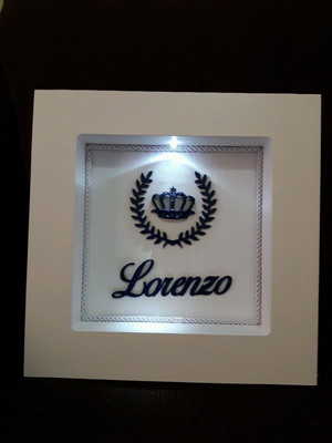 Porta maternidade cenário com led