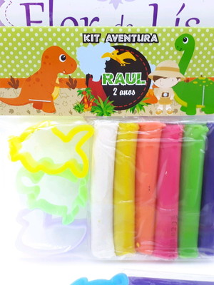 Kit massinha de modelar dinossauro cute