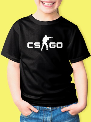 Camiseta infantil games cs go counter strike 100% algodão