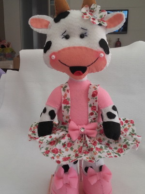 Vaquinha tema fazendinha 39 cm