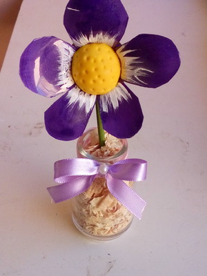 Flor de garrafa pet