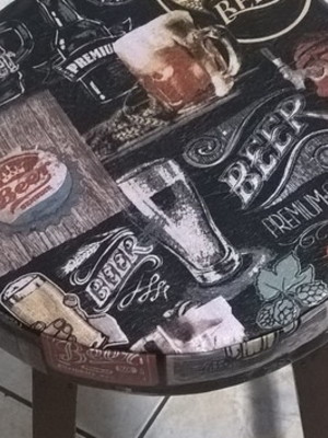 Capa cerveja para banqueta/banco com espuma