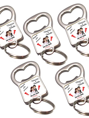 Abridor de garrafa personalizado para brinde 50 peças