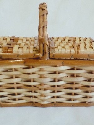 Kit 25 pçs cesta piquenique mini 24 cm