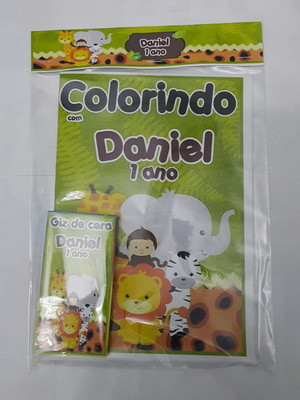 Kit de colorir safari