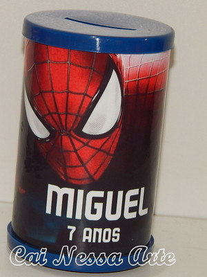 Cofrinho homem aranha