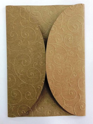 10 envelope 48 kraft com relevo arabesco