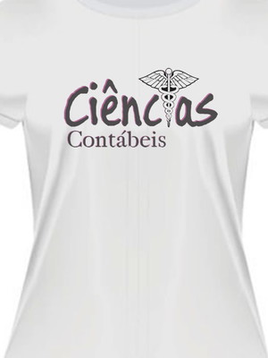 Camiseta baby look ciências contábeis