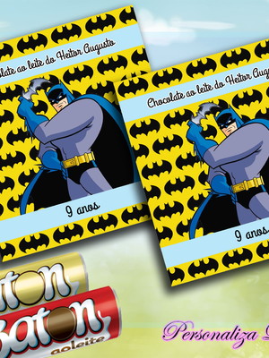 Rótulo para baton batman