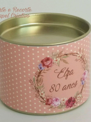 Lata personalizada 80 anos