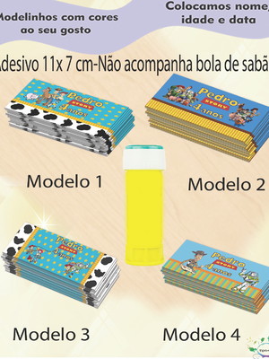 Adesivo bolha de sabão-toy story