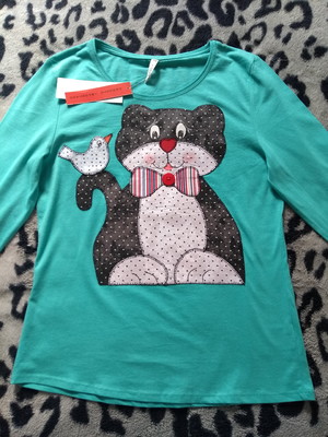 Camiseta manga longa com bordado em patch apliqué