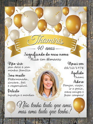 Chalkboard adulto impresso 50 x 68 cm