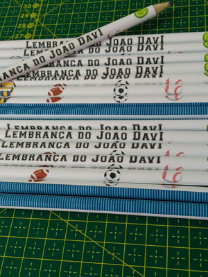 100 lápis preto hb nº2 personalizado com rótulo adesivo