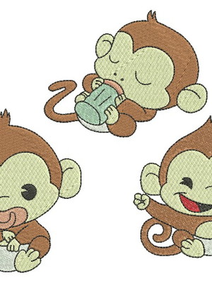 Coleção de macaquinhos 002