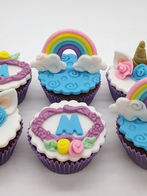 Mini cupcake unicórnio
