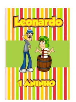 Rotulo garrafinha chaves