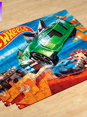 Quebra-cabeça personalizado hotwheels