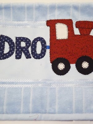 Toalhinha de boca personalizada trenzinho