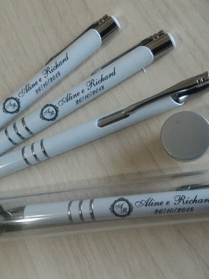 Caneta personalizada com estojo