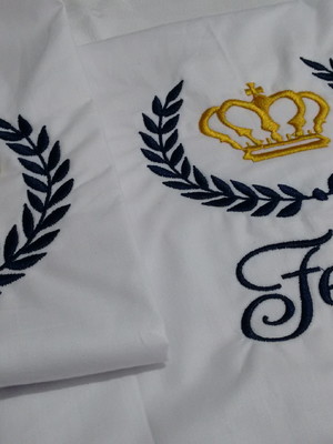 Toalha + fralda cremer luxo personalizada