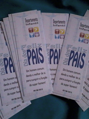 Marca páginas personalizado - dia dos pais