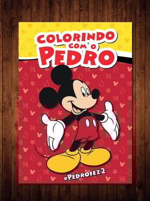 Livro de colorir / mickey / 10x15cm / 12 desenhos