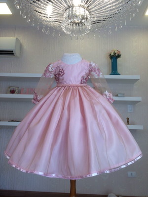 Vestido para princesinha liminha doce - infantil