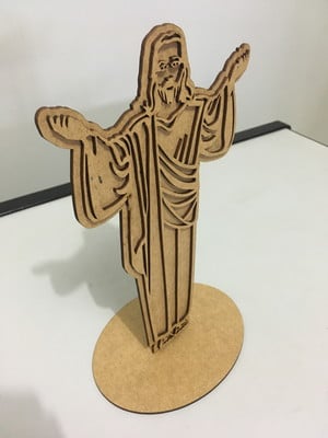 Cristo com base em mdf