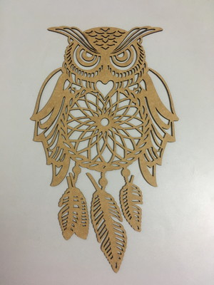 Mandala coruja em mdf