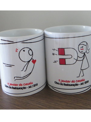 Caneca evangélica "encontro de casais"