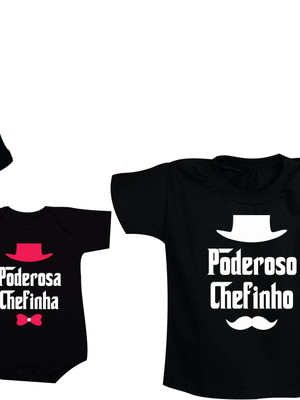 Kit família poderoso chefão poderosa chefona