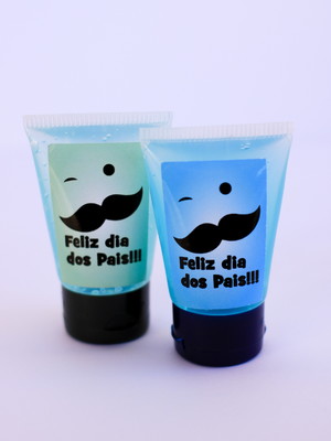 40 un. gel para cabelo 30g com rótulo - dia dos pais
