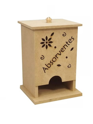 Porta absorventes mdf cru