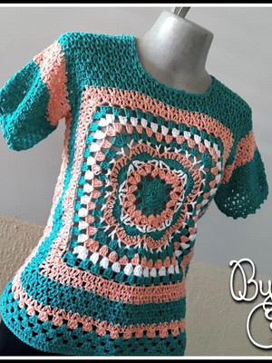 Blusa square verde