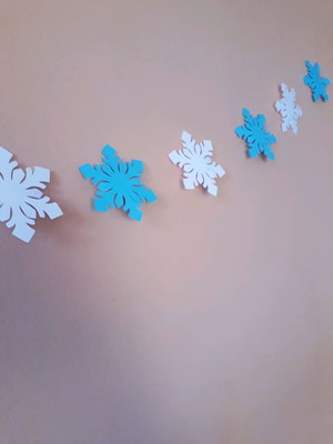 Kit com 2 varais com floco de neve