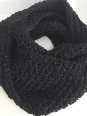Gola brilho em crochê cute store crochet