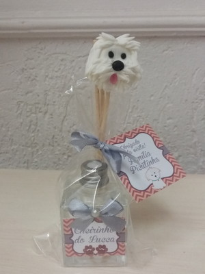 Mini aromatizado de vidro tema cachorro