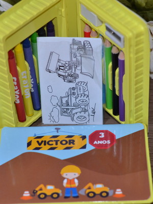 Estojo de pintura 20 peças trator atacado