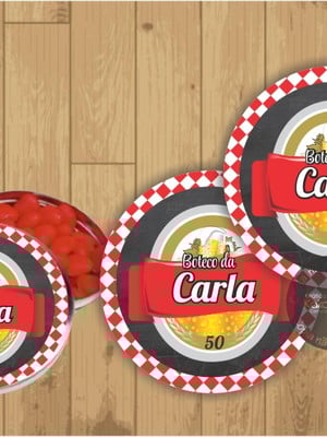 Adesivo para latinha boteco