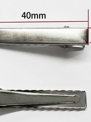 Bico de pato ponta reta base de montagem jacaré 4.0cm 100pçs