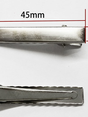 Bico de pato ponta reta base de montagem jacaré 4.5cm 100pçs