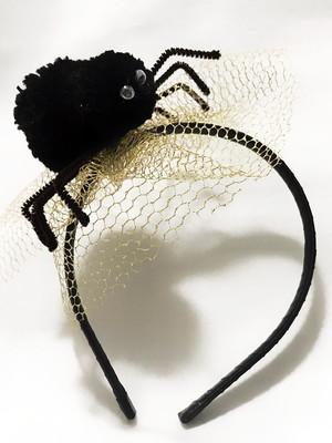Tiara halloween aranha luxo