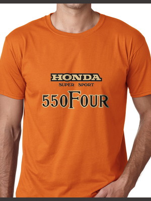 Camiseta camisa moto honda cb 550 four 1975 100% algodão