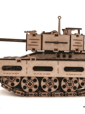 Tanque pequeno - quebra cabeças 3d mecânico - darama